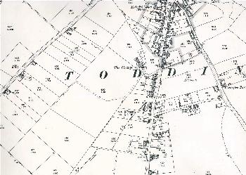 The southern half of the village in 1901
